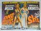 One Million Bc / She Original Uk Quad Movie Film Poster 1966/1965 Ursula Andress