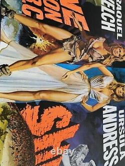 One Million Years B. C. / She UK Quad Original LINEN BACKED Film Poster (1968)