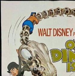 One of Our Dinosaurs is Missing Original Quad Movie Cinema Poster Disney 1975