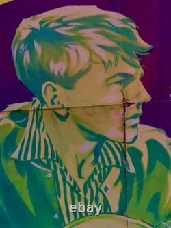 Orig. BEAT GIRL UK QUAD Poster 1960 Adam Faith Heavy Wear V RARE