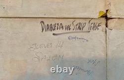 Orig. BEAT GIRL UK QUAD Poster 1960 Adam Faith Heavy Wear V RARE