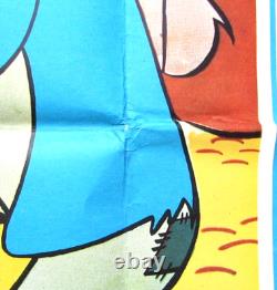 Original 1970's Re-release Walt Disney's Pinocchio UK Quad Film Poster