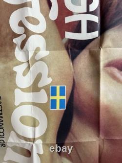 Original 1970s SWEDISH CONFESSIONS UK Quad Poster Eastmancolor Adult Rated