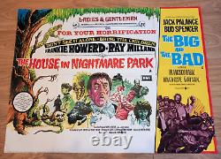 Original 1973 U. K Quad Movie Poster'The House In Nightmare Park' Frankie Howerd