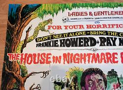 Original 1973 U. K Quad Movie Poster'The House In Nightmare Park' Frankie Howerd