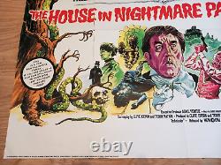 Original 1973 U. K Quad Movie Poster'The House In Nightmare Park' Frankie Howerd