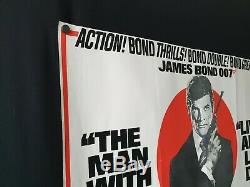 Original (1975) Double Bill James Bond UK Quad movie poster