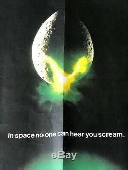 Original 1979 Alien Uk Quad Movie Poster