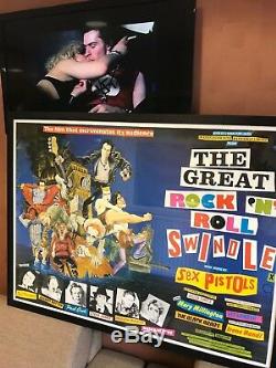 Original 1979 Quad Movie Poster Sex Pistols The Great Rock N Roll Swindle Punk