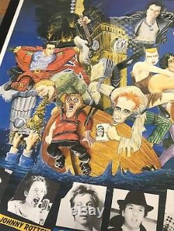 Original 1979 Quad Movie Poster Sex Pistols The Great Rock N Roll Swindle Punk