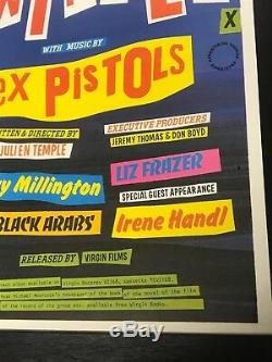 Original 1979 Quad Movie Poster Sex Pistols The Great Rock N Roll Swindle Punk