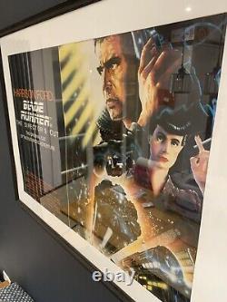 Original 1982 Blade Runner Quad Film Poster FRAMED