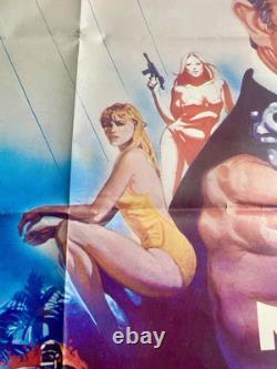 Original 1983 Bond NEVER SAY NEVER AGAIN UK Quad 30x40 Film Movie Poster Connery
