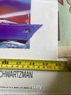 Original 1983 Bond NEVER SAY NEVER AGAIN UK Quad 30x40 Film Movie Poster Connery