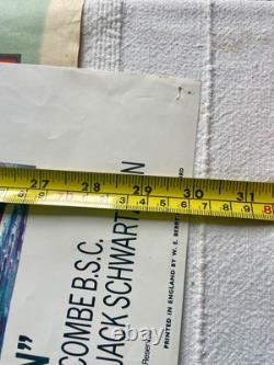 Original 1983 Bond NEVER SAY NEVER AGAIN UK Quad 30x40 Film Movie Poster Connery