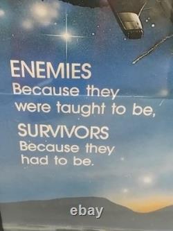Original 1985 UK quad film poster for the science fiction movie Enemy Mine