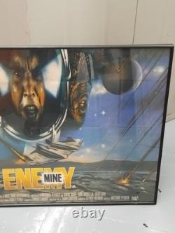 Original 1985 UK quad film poster for the science fiction movie Enemy Mine