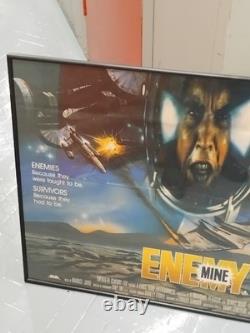 Original 1985 UK quad film poster for the science fiction movie Enemy Mine
