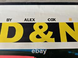 Original 1986 Sex Pistols Sid & Nancy Love Kills Portrait Quad Movie Poster