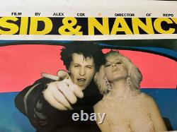 Original 1986 Sex Pistols Sid & Nancy Love Kills Portrait Quad Movie Poster