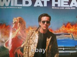 Original 1990's WILD AT HEART UK Quad Movie poster 30x40 DAVID LYNCH. Film Original 1990's WILD AT HEART UK Quad Movie poster 30x40 DAVID LYNCH. Film