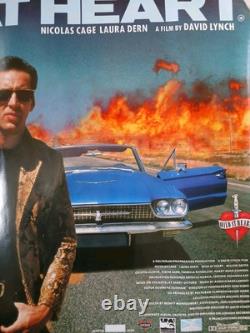 Original 1990's WILD AT HEART UK Quad Movie poster 30x40 DAVID LYNCH. Film