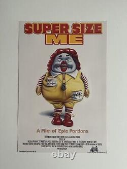 Original 2004 Super Size Me movie print Signed by Ron English