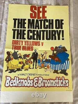 Original Bedknobs And Broomsticks Cinema Film Poster Angela Lansbury Disney