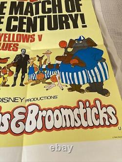 Original Bedknobs And Broomsticks Cinema Film Poster Angela Lansbury Disney