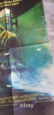 Original Big Trouble in Little China (1986) UK Quad Movie Poster Folded