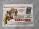 Original Born Free Quad Film Poster