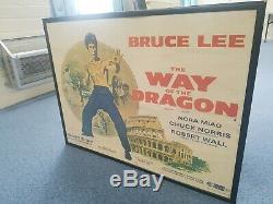 Original Bruce Lee Way Of The Dragon Uk Quad Film Poster 1972