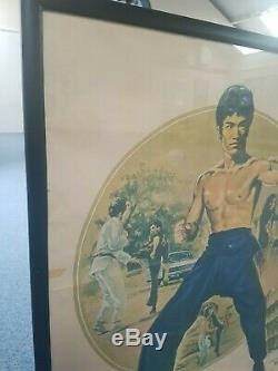 Original Bruce Lee Way Of The Dragon Uk Quad Film Poster 1972