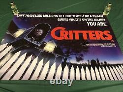 Original CRITTERS Quad Movie Poster 1986