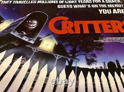 Original CRITTERS Quad Movie Poster 1986