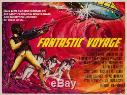 Original Fantastic Voyage, UK Quad, Film/Movie Poster 1960, Tom Beauvais Linen