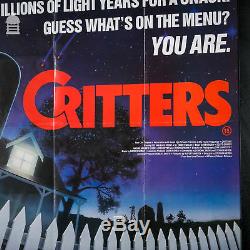 Original Framed CRITTERS Quad Movie Poster