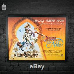 Original Framed JEWEL OF THE NILE Quad Movie Poster