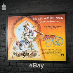 Original Framed JEWEL OF THE NILE Quad Movie Poster