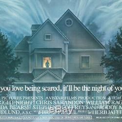 Original Fright Night, UK Quad, Film/Movie Poster Peter Mueller