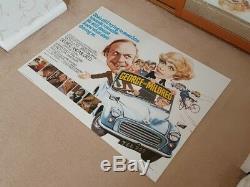 Original GEORGE AND MILDRED British Quad Film / Movie Poster Morris Minor