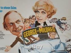 Original GEORGE AND MILDRED British Quad Film / Movie Poster Morris Minor