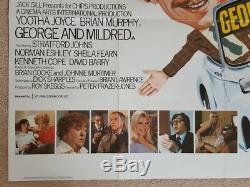 Original GEORGE AND MILDRED British Quad Film / Movie Poster Morris Minor