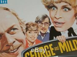 Original GEORGE AND MILDRED British Quad Film / Movie Poster Morris Minor