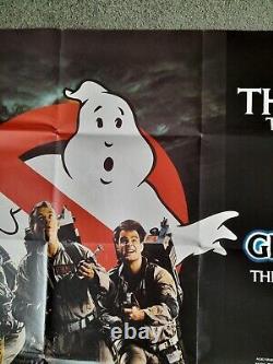 Original Ghostbusters UK cinema quad film poster