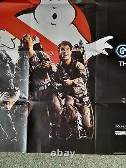 Original Ghostbusters UK cinema quad film poster