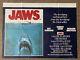 Original Jaws 1975 British Uk Quad Movie Film Poster