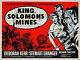 Original King Solomon's Mines 1950, Uk Quad, Film/movie Poster