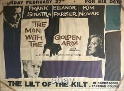 Original Man With The Golden Arm Quad 1955 Film Cinema Movie Sinatra Poster