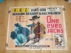 Original One Eyed Jacks Marlon Brando Uk Quad 1961 Film Poster